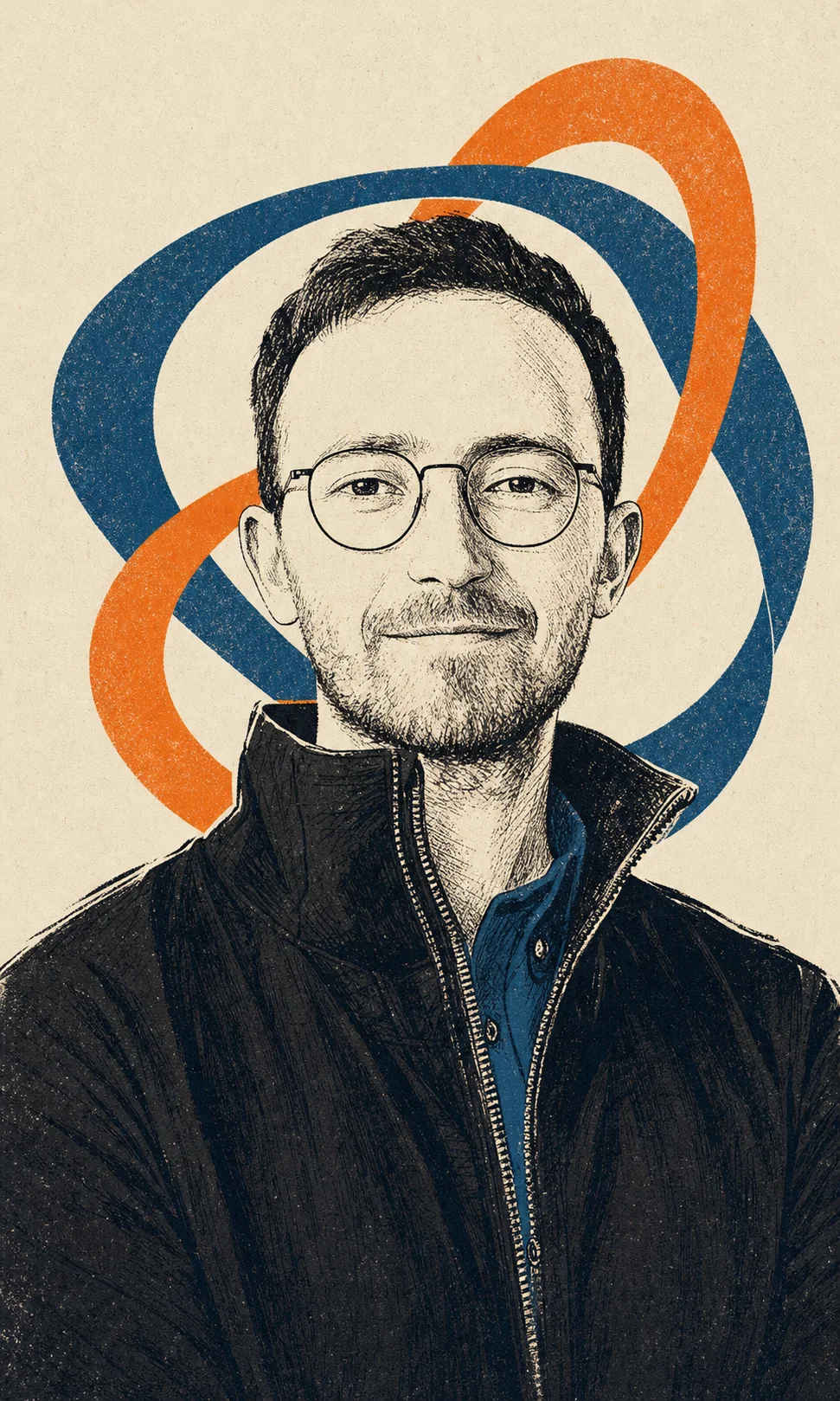 Illustrated portrait of Francesco Sciortino